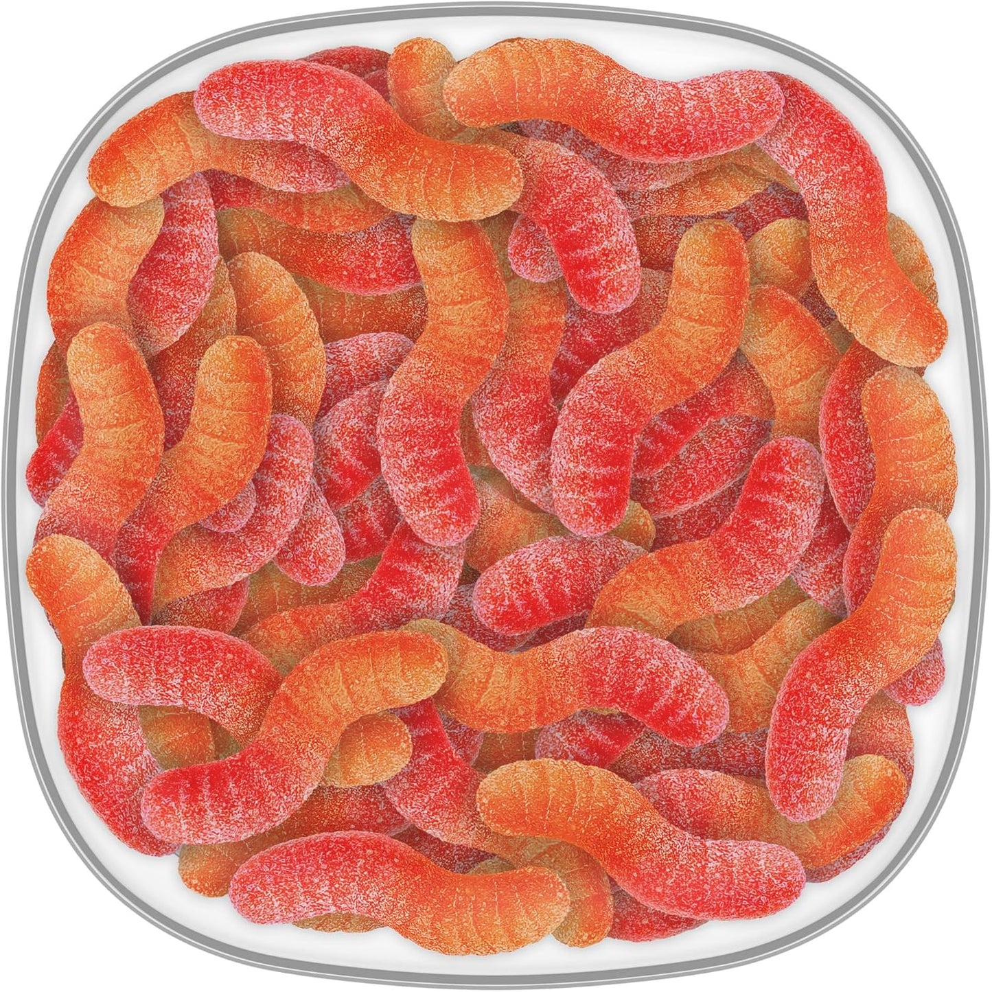 OLLY Hello Happy Gummy Worm 补充维生素 热带风味 混合维生素 D 和藏红花 30 天供应量 60 粒软糖