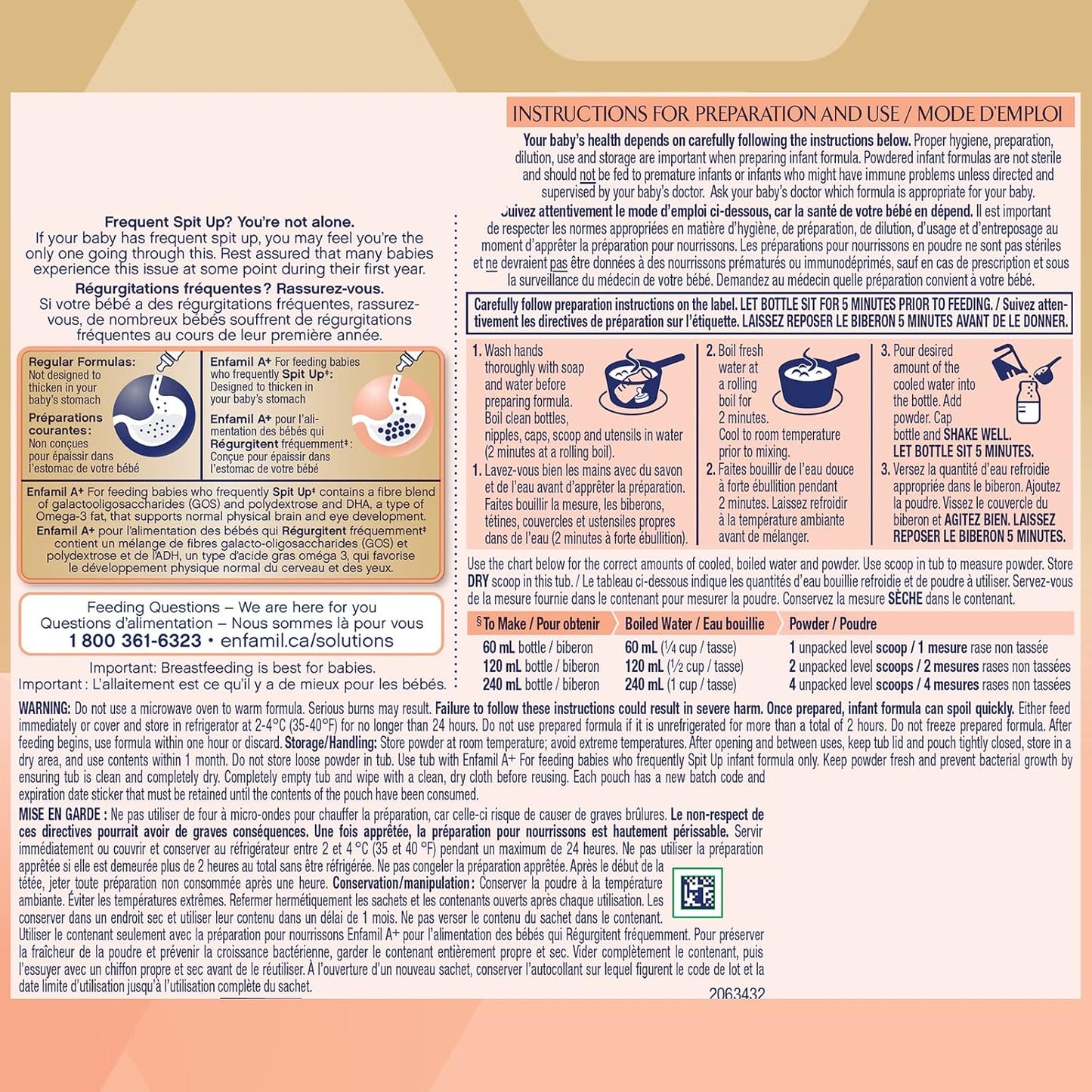 Enfamil A+ 嬰兒奶粉，629公克，6包