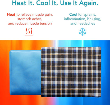 ProActive Therm-O-Clay Multi-Use Compress – Reusable Hot & Cold Therapy Pack – Natural Clay-Filled Heat & Ice Bag for Pain Relief, Muscle Aches, Joint Stiffness, Inflammation – Soft Washable Cover