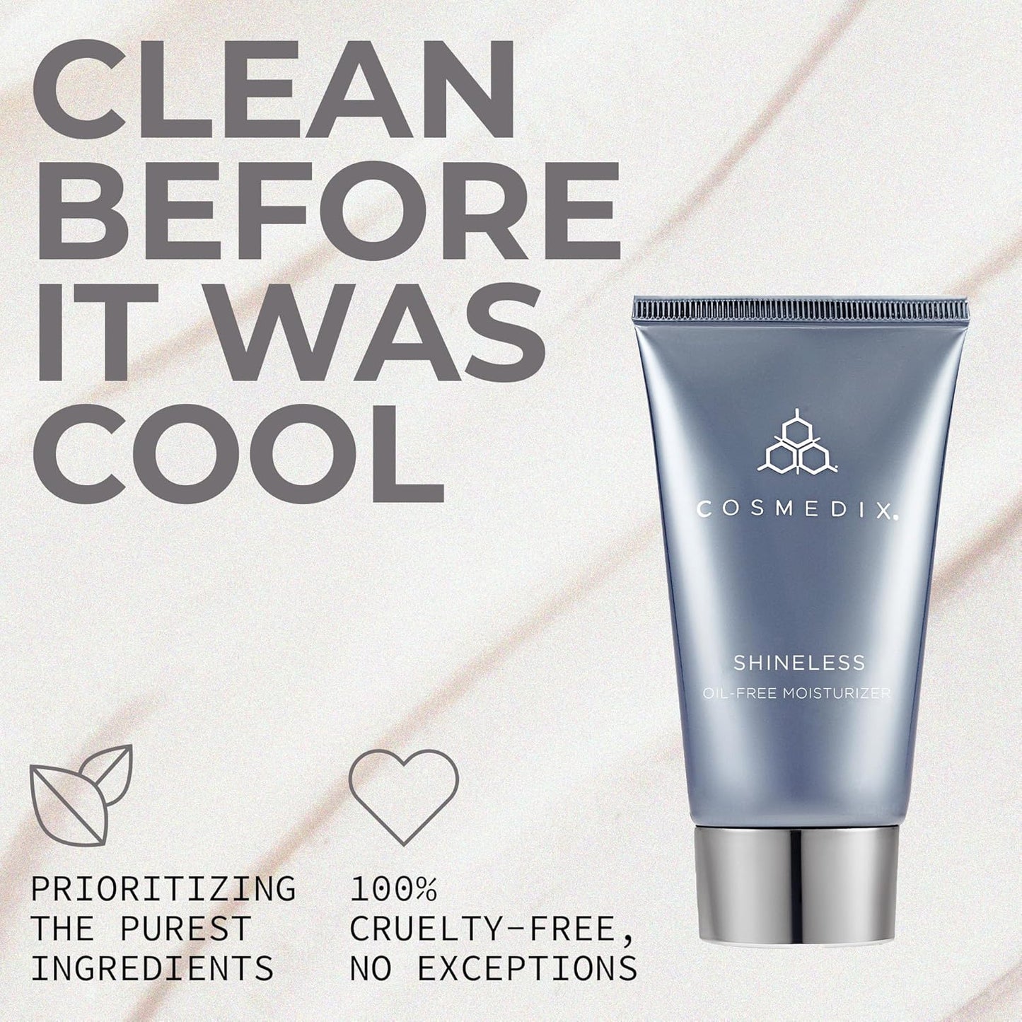 COSMEDIX Shineless Oil-Free Face Moisturizer for Women & Men - Hydrating Face Cream with Vitamin B3 for Oily & Blemish-Prone Skin - Daily Facial Skin Care for Firmer, Smoother & Radiant Glow