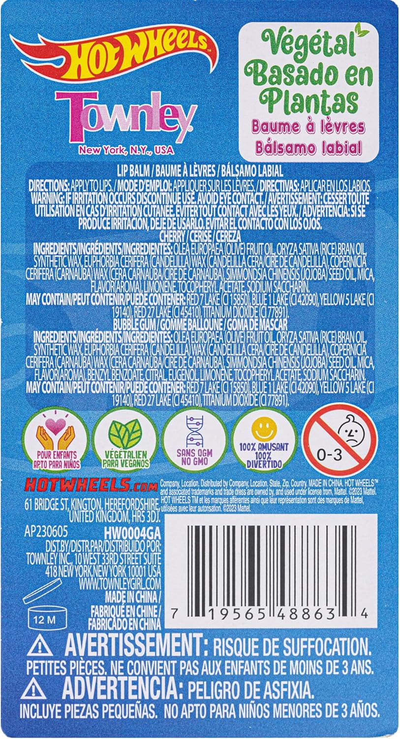 Hot Wheels 2 支裝潤唇膏