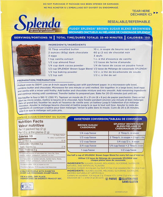 Splenda Brown Sugar Blend Low Calorie Sweetener (454g)