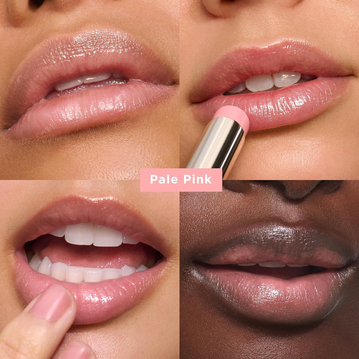 Clarins Lip Oil Balm, 01 Pale Pink | Nourishes, Hydrates, and Visibly Plumps | Natural, Sheer Finish and Shine | Contains Hydrating Peptide