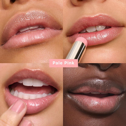 Clarins Lip Oil Balm, 01 Pale Pink | Nourishes, Hydrates, and Visibly Plumps | Natural, Sheer Finish and Shine | Contains Hydrating Peptide