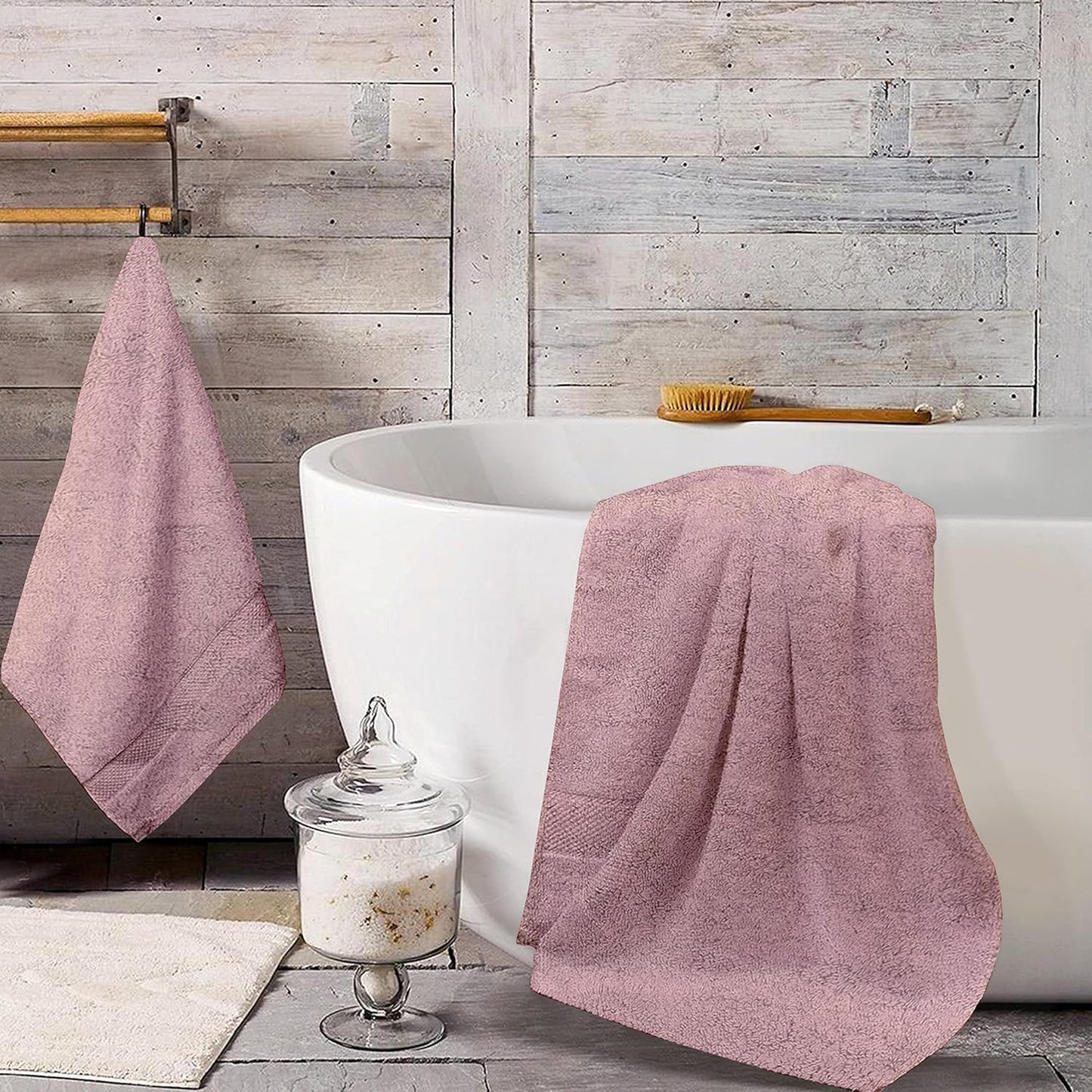 A1 HOME COLLECTIONS 100% Organic Cotton Towels 650 GSM Plush Feather Touch Quick Dry Wash Cloth, Pack of 60 GOTS Certified, Oeko-Tex Green Certified, Organic Cotton Wash Cloth, 13"X13"