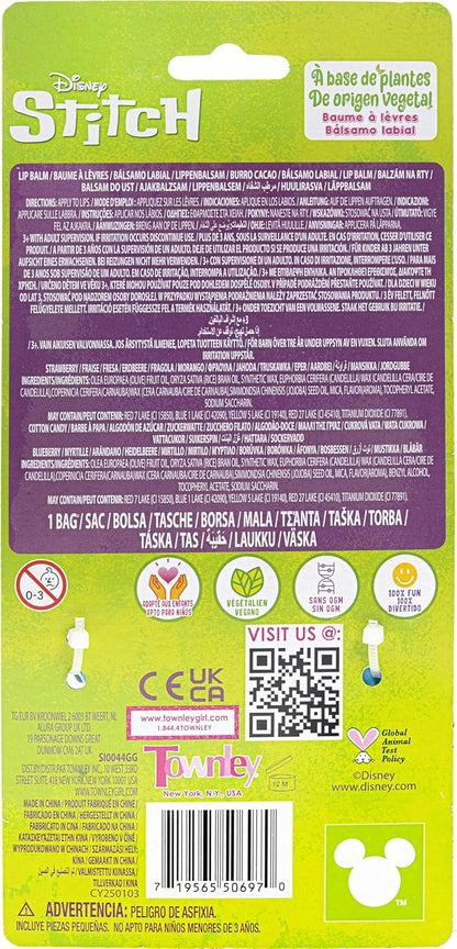 STITCH 3 PACK MINI LIP BALMS WITH KEYCHAIN BAG