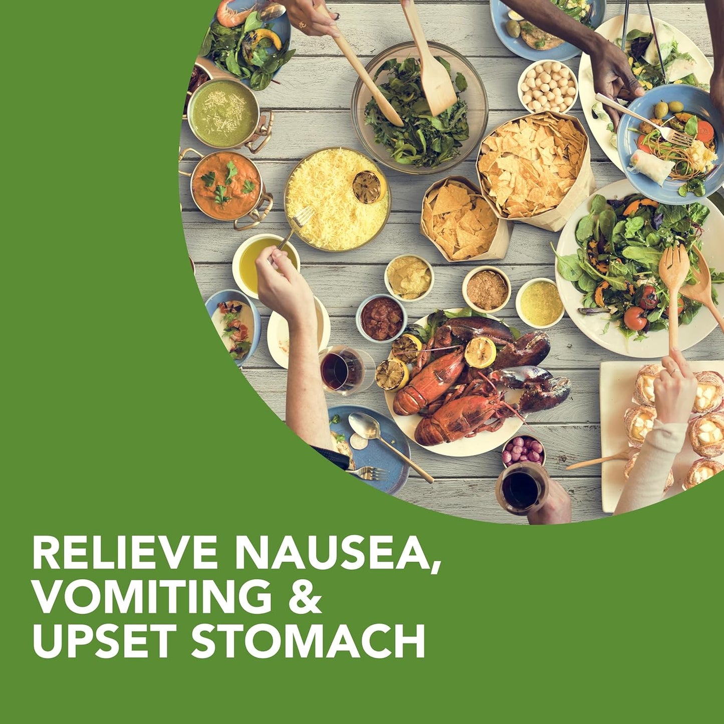 Gravol 生姜 - 缓解恶心和胃部不适，含有机生姜提取物 - 可咀嚼，口感极佳，不引起困倦 - 20 粒锭剂（1 包）