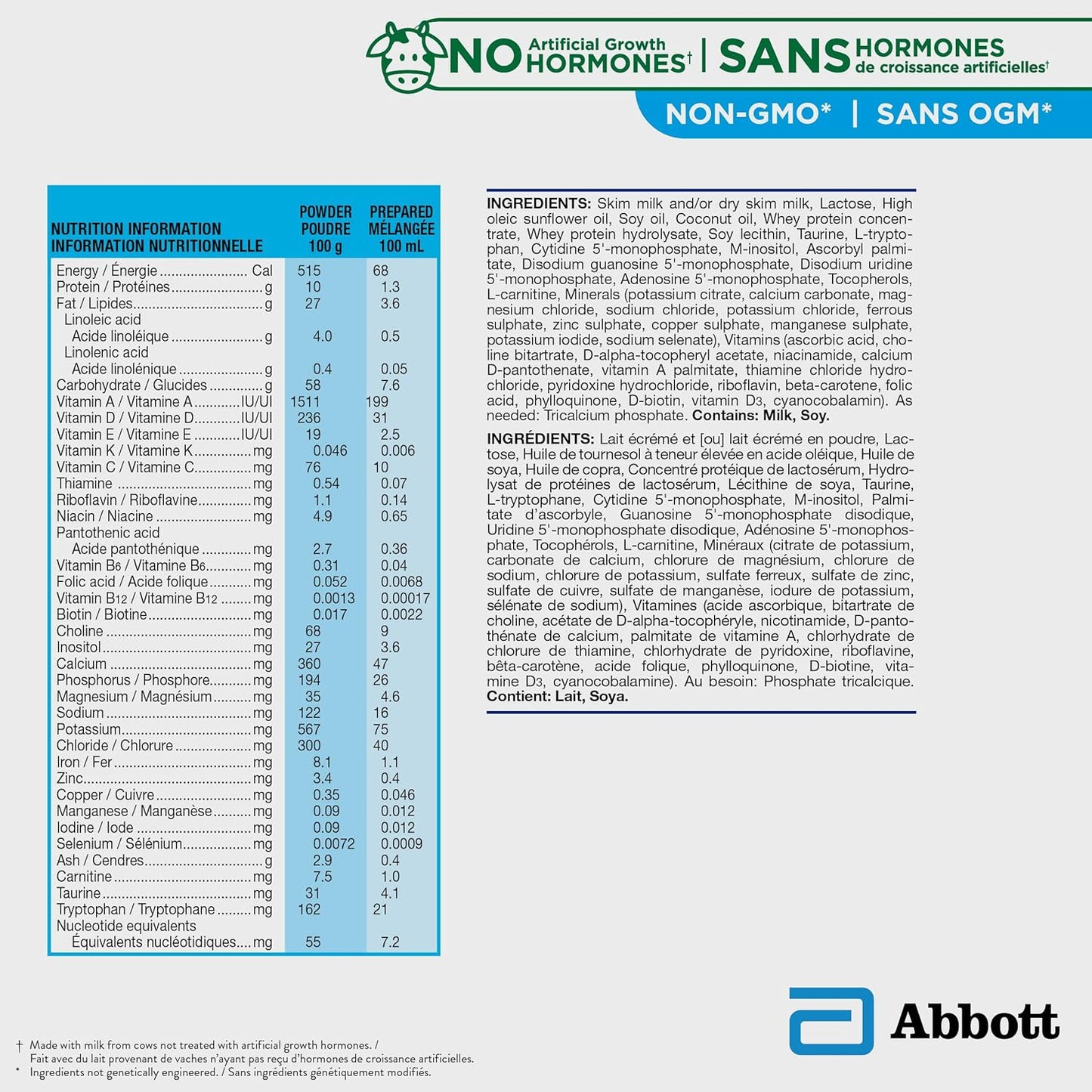 Similac Step 1 Non-GMO, Baby Formula, Powder, 850 g, 0+ Months
