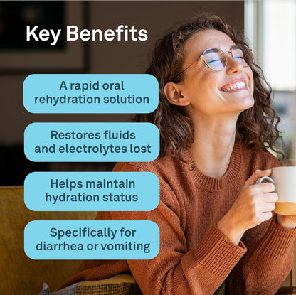 Organika Replenish Electrolytes Powder - Dehydration Relief and Isotonic Electrolyte Powder For Adults, Berry Blast Flavour,Free from Artificial Preservatives, Sweeteners and Colours - 6.5g x 20 sachets