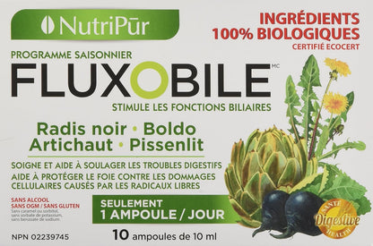 Nutripur Flux O Bile 有机肝脏净化胶囊，10天