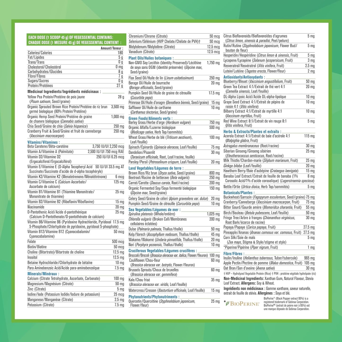 Progressive VegEssential，多合一纯素蛋白质、蔬菜、维生素和矿物质粉 - 香草味，840 克