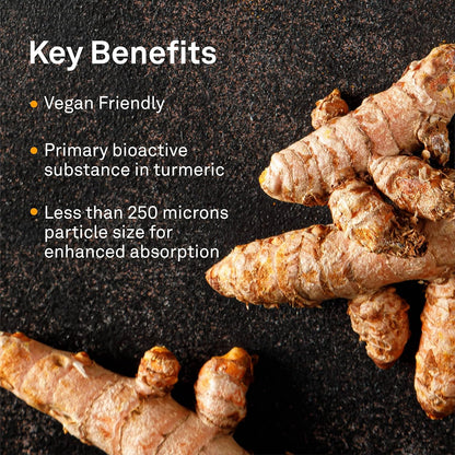 Organika Canadian-Made Curcumin 500 mg - Anti-Inflammatory, Antioxidant, Joint Pain Relief and Natural Tonic - 150 vcaps