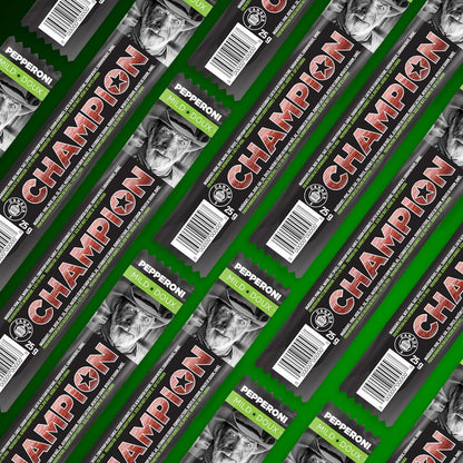 Champion 義大利辣香腸條，獨立包裝，口味溫和的辣香腸肉條，完美的午餐小吃，肉條，加拿大製造 - 24 根裝