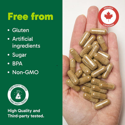 Organika 加拿大制造玛卡 4:1 强度 180 粒素食胶囊 - 3000 毫克 | 高生物利用度配方，适应原有助于缓解压力、平衡能量和荷尔蒙