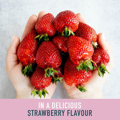 Organika 儿童视力咀嚼片草莓味 - 维生素 A、β-胡萝卜素，支持功能和发育 - 90 片