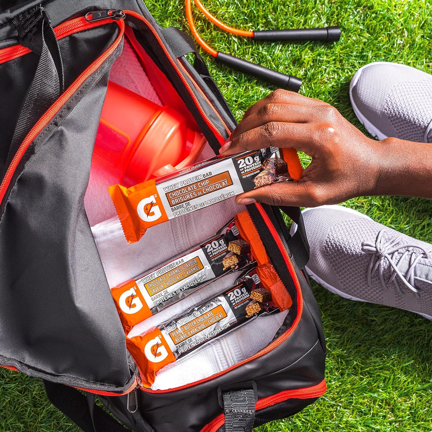 Gatorade Whey Protein Bar - Chocolate Chip, Multi-Pack, 12 Bars, 960 g (Pack of 4)