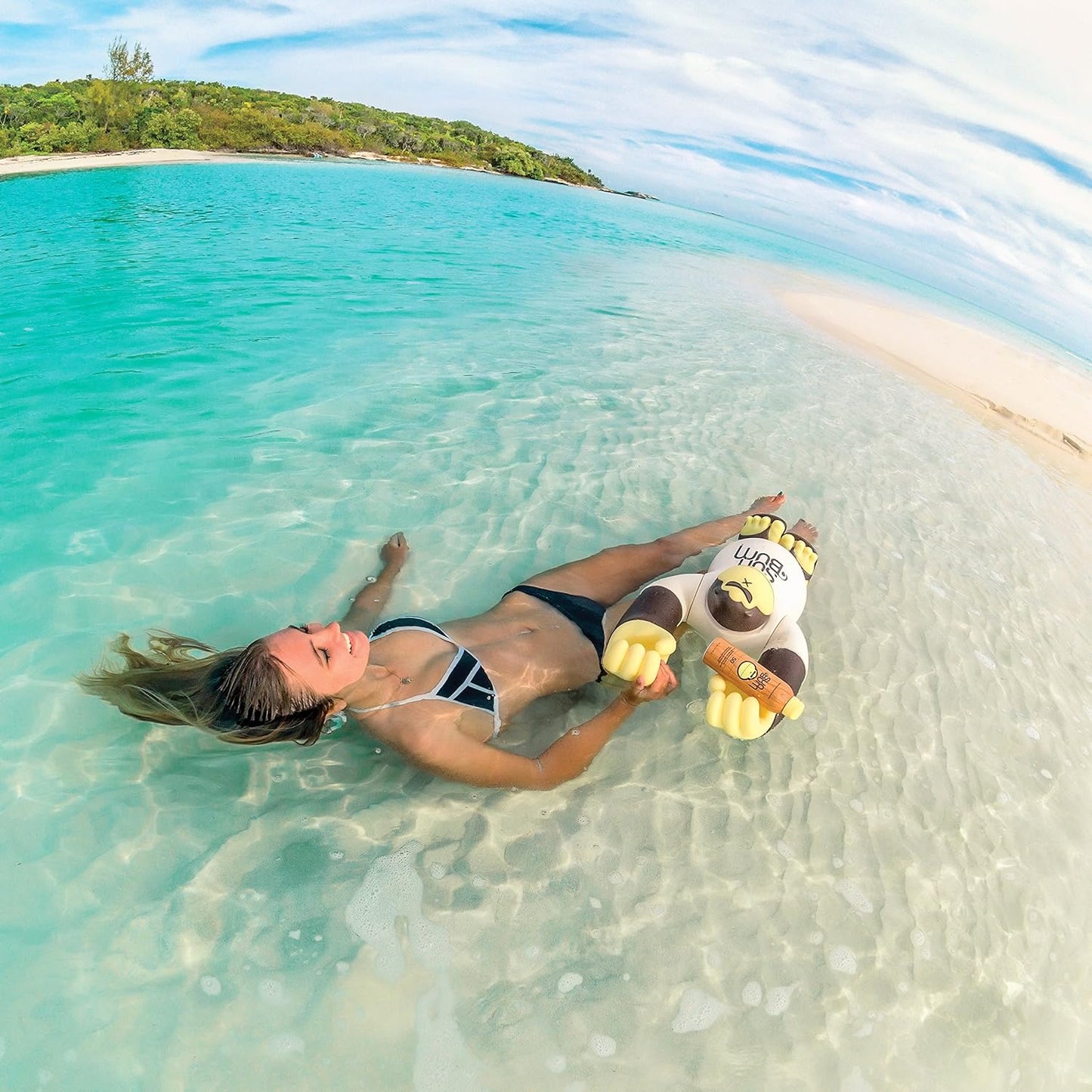 Sun Bum 原廠 SPF 50 防曬噴霧，適合素食主義者和珊瑚礁，廣譜保濕 UVA/UVB 防曬霜，含維生素 E，6 盎司 & 防曬潤唇膏，酸橙味，Spf 30，酸橙味，4.25 克