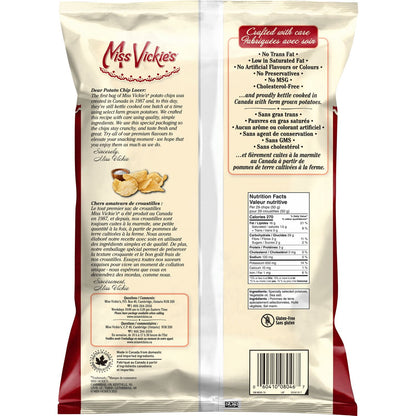 Miss Vickie's Original Recipe Kettle Cooked Potato Chips, 325 g.