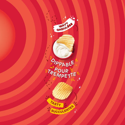 乐事波浪形原味薯片，235 克。