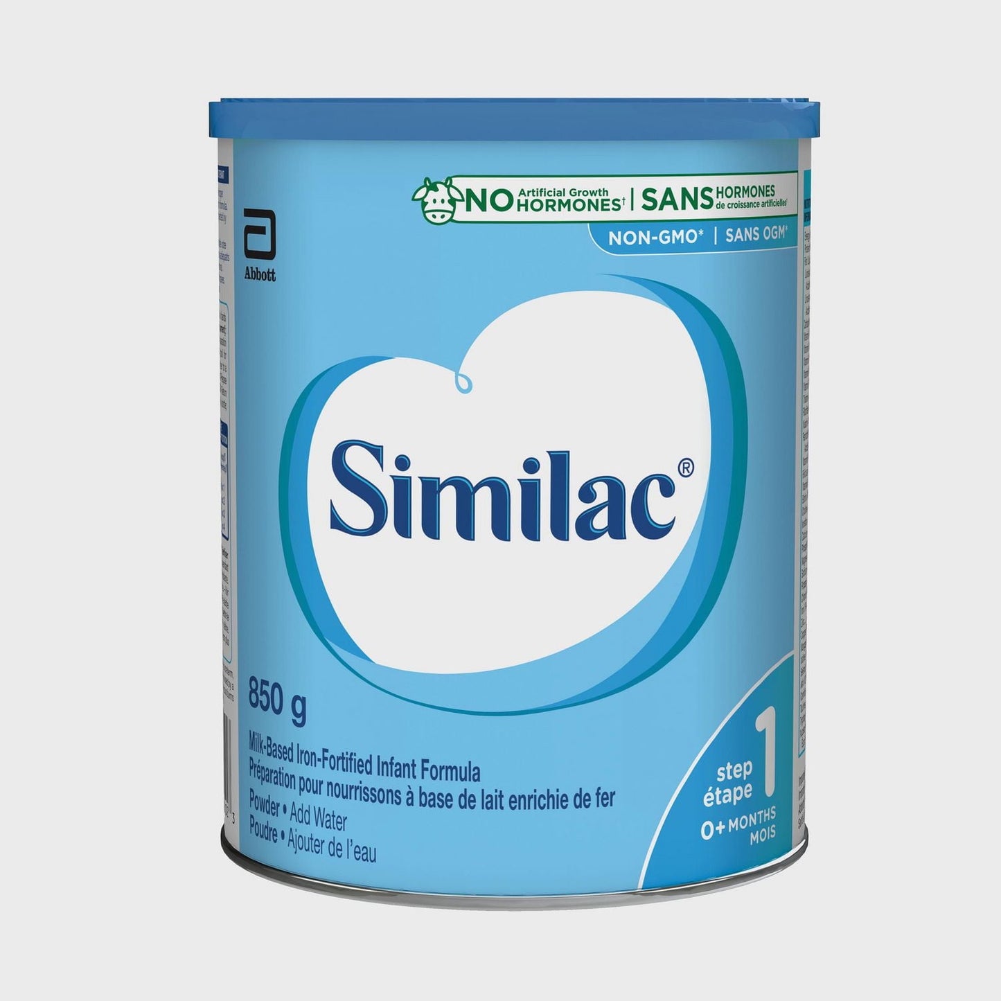 Similac 1 段非转基因婴儿配方奶粉，新生儿配方奶粉，0+ 个月，850 克，850 克