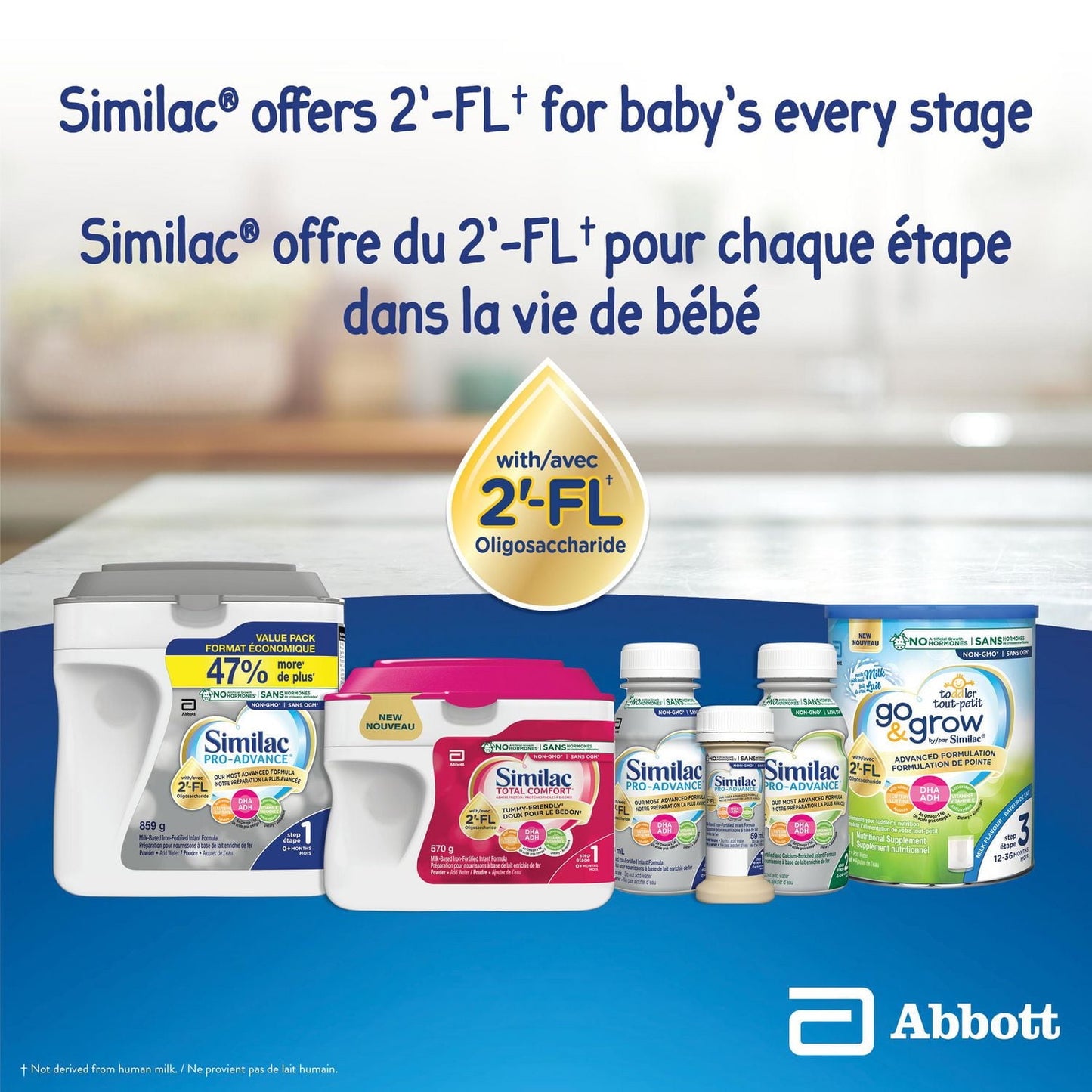 Similac Pro-Advance 第 2 步嬰兒配方奶粉，我們最接近母乳的配方奶粉，含 2’-FL，易於消化，6-24 個月，奶粉，859 克，奶粉，859 克