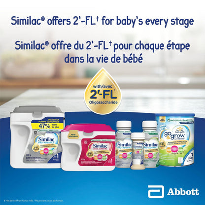 Similac Pro-Advance 1 段嬰兒配方奶粉，我們最接近母乳的配方，含 2’-FL，易於消化，0+ 個月，奶粉，859 克，奶粉，859 克