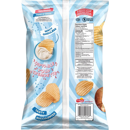 Lay's Wavy Lightly Salted Potato Chips, 235 g.