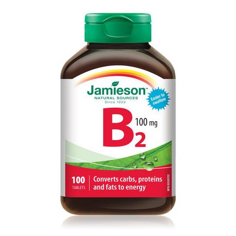 Jamieson 維生素 B2（核黃素）100 毫克膠囊