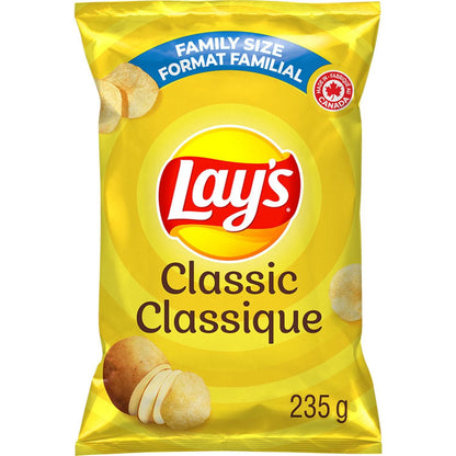 Lay's Classic Potato Chips, 235 g.
