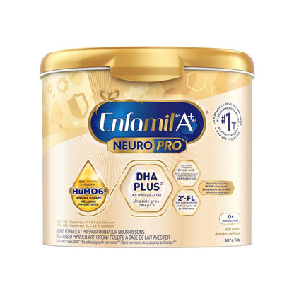 Enfamil A+ NeuroPro™ 嬰兒配方奶粉，0-12 個月，粉罐裝，587 克