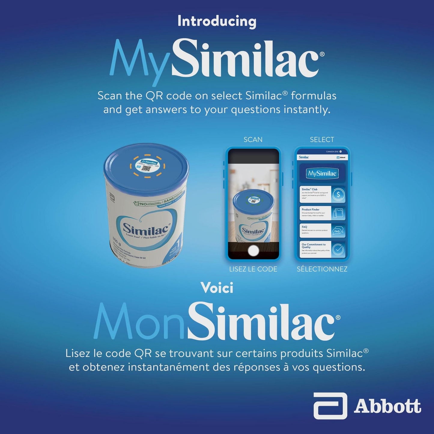 Similac Lower Iron Non-GMO Baby Formula Powder, Newborn Formula, 0+ Months, 850 grams, 850 g