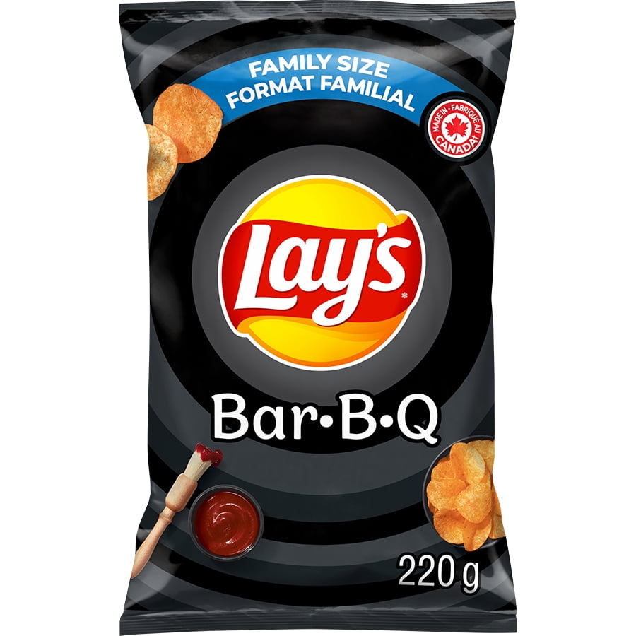 Lay's Bar-B-Q flavoured Potato Chips, 220 g.