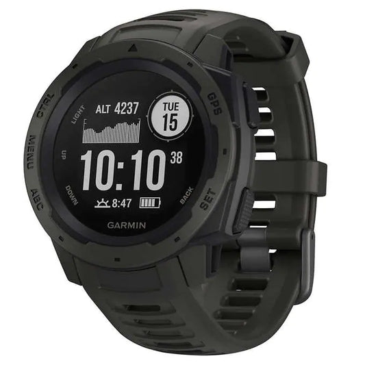 Garmin Instinct 石墨色智能手錶帶矽膠錶帶