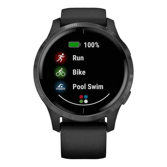 Garmin Venu Black 帶板岩硬件