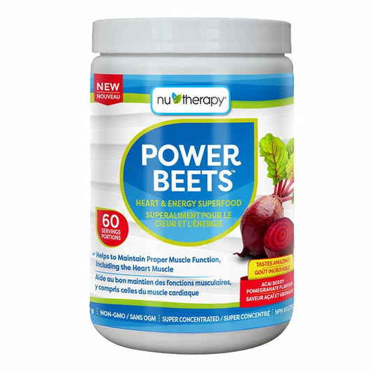 Nu-Therapy Power Beets Heart and Energy Superfood - 330g 粉末