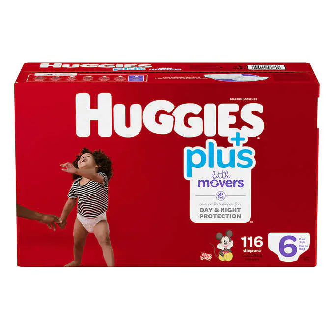 Huggies Little Movers Plus，6 號，116 件裝