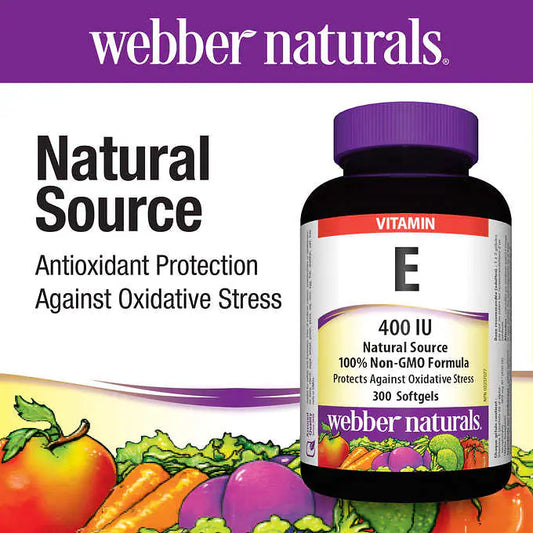 webber naturals 維生素 E 400 IU 軟膠囊，300 片