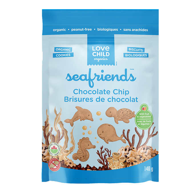 Love Child Organics Seafriends 餅乾多種包裝，12 × 140 g