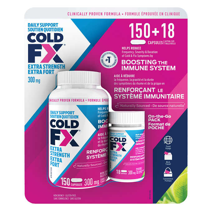 COLD-FX Extra Strength 300 毫克 - 150 + 18 粒膠囊