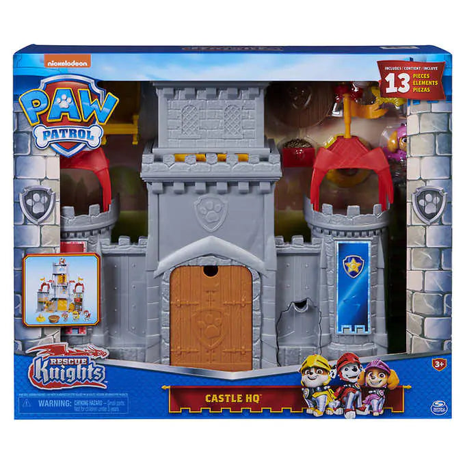 PAW Patrol Rescue Knights Castle HQ 13 Piece Playset