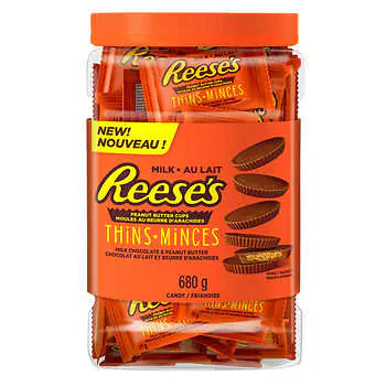 Reese's Thins 花生醬杯牛奶巧克力，680 克