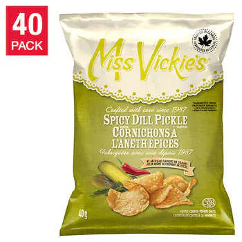Miss Vickie's - 香辣蒔蘿泡菜味水壺熟薯片，40 × 40 g