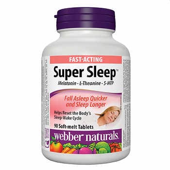 webber naturals 超級睡眠，90 片軟溶片