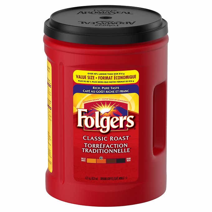Folgers 經典烘焙咖啡粉1.21kg