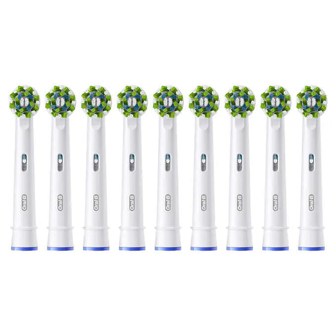 Oral-B CrossAction 電動牙刷更換頭，帶 Max Clean，9 件裝