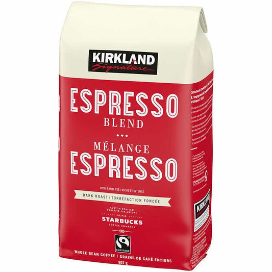 Kirkland Signature 全豆咖啡(Starbucks Espresso Blend 烘焙) 907 克